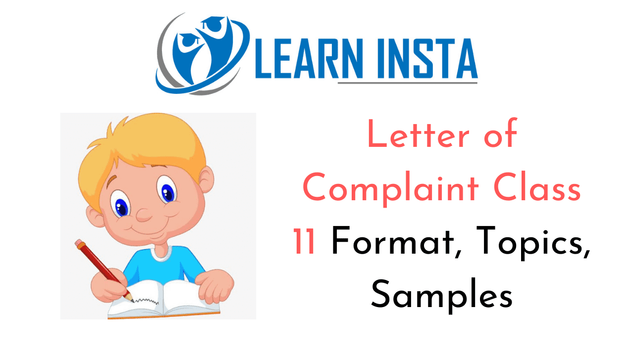 Letter of Complaint Class 11