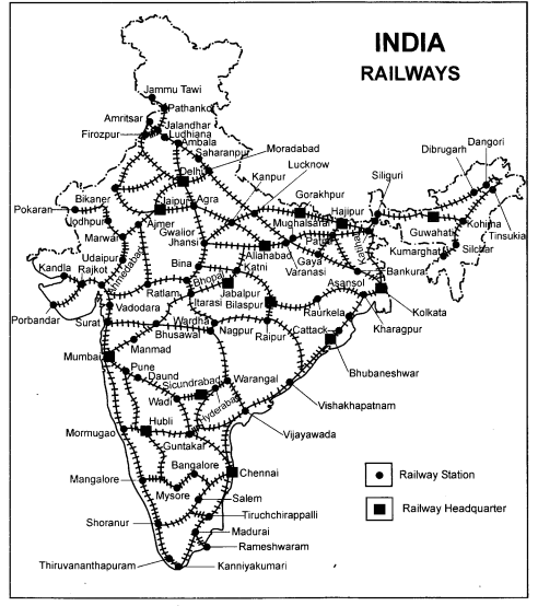 Class 10 Geography Chapter 7 Extra Questions and Answers Lifelines of National Economy 5