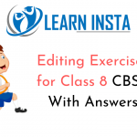 Editing Exercises for Class 8