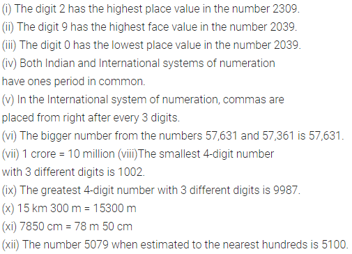 ML Aggarwal Class 6 Solutions for ICSE Maths Chapter 1 Knowing Our Numbers Objective Type Questions 1