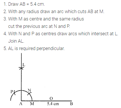 ML Aggarwal Class 6 Solutions for ICSE Maths Chapter 13 Practical Geometry Check Your Progress 1