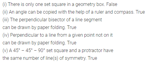 ML Aggarwal Class 6 Solutions for ICSE Maths Chapter 13 Practical Geometry Objective Type Questions 2