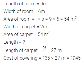 ML Aggarwal Class 6 Solutions for ICSE Maths Chapter 14 Mensuration Check Your Progress 6