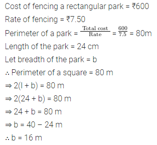 ML Aggarwal Class 6 Solutions for ICSE Maths Chapter 14 Mensuration Check Your Progress 8