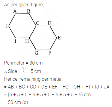 ML Aggarwal Class 6 Solutions for ICSE Maths Chapter 14 Mensuration Objective Type Questions 15