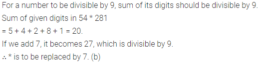 ML Aggarwal Class 6 Solutions for ICSE Maths Chapter 4 Playing with Numbers Objective Type Questions 22