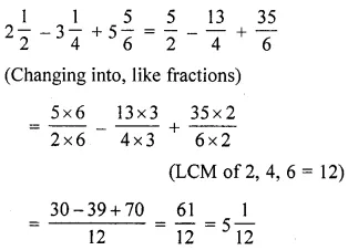 ML Aggarwal Class 6 Solutions for ICSE Maths Chapter 6 Fractions Check Your Progress 12