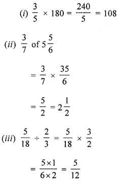 ML Aggarwal Class 6 Solutions for ICSE Maths Chapter 6 Fractions Check Your Progress 14