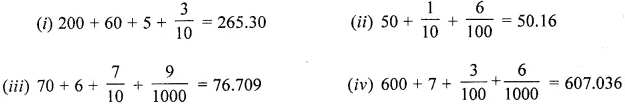 ML Aggarwal Class 6 Solutions for ICSE Maths Chapter 7 Decimals Ex 7.1 5