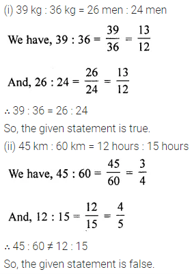 ML Aggarwal Class 6 Solutions for ICSE Maths Chapter 8 Ratio and Proportion Ex 8.2 6