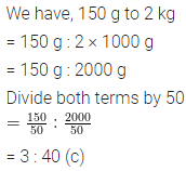 ML Aggarwal Class 6 Solutions for ICSE Maths Chapter 8 Ratio and Proportion Objective Type Questions 6
