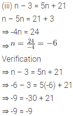 ML Aggarwal Class 6 Solutions for ICSE Maths Chapter 9 Algebra Check Your Progress 11