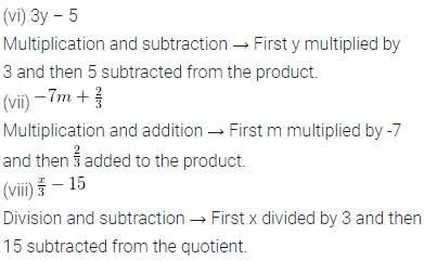 ML Aggarwal Class 6 Solutions for ICSE Maths Chapter 9 Algebra Ex 9.3 4