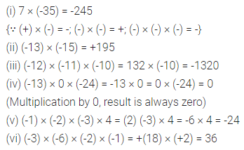 ML Aggarwal Class 7 Solutions for ICSE Maths Chapter 1 Integers Ex 1.3 1