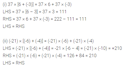ML Aggarwal Class 7 Solutions for ICSE Maths Chapter 1 Integers Ex 1.3 2