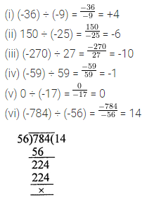 ML Aggarwal Class 7 Solutions for ICSE Maths Chapter 1 Integers Ex 1.4 1
