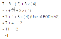ML Aggarwal Class 7 Solutions for ICSE Maths Chapter 1 Integers Ex 1.5 1