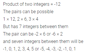 ML Aggarwal Class 7 Solutions for ICSE Maths Chapter 1 Integers Objective Type Questions 25