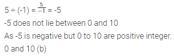 ML Aggarwal Class 7 Solutions for ICSE Maths Chapter 1 Integers Objective Type Questions 9