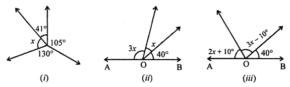 ML Aggarwal Class 7 Solutions for ICSE Maths Chapter 10 Lines and Angles Ex 10.1 13