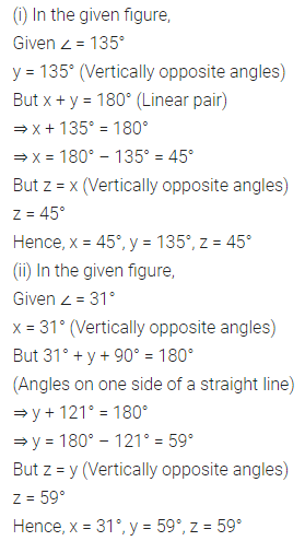 ML Aggarwal Class 7 Solutions for ICSE Maths Chapter 10 Lines and Angles Ex 10.1 16