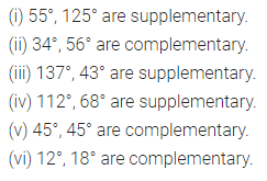 ML Aggarwal Class 7 Solutions for ICSE Maths Chapter 10 Lines and Angles Ex 10.1 6