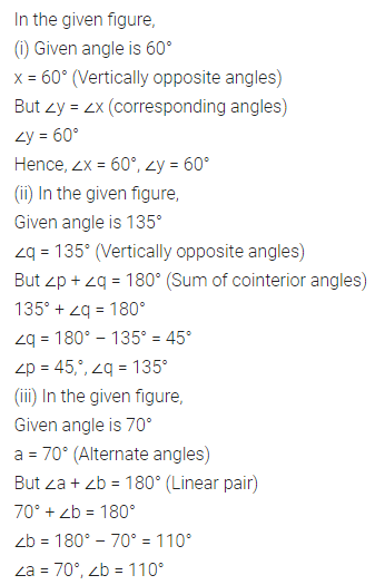 ML Aggarwal Class 7 Solutions for ICSE Maths Chapter 10 Lines and Angles Ex 10.2 11