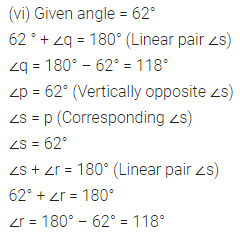 ML Aggarwal Class 7 Solutions for ICSE Maths Chapter 10 Lines and Angles Ex 10.2 13