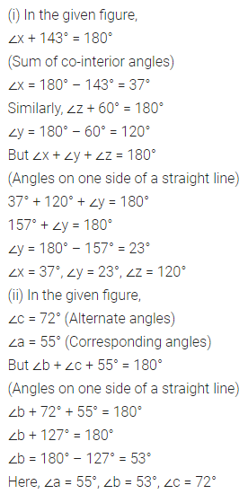 ML Aggarwal Class 7 Solutions for ICSE Maths Chapter 10 Lines and Angles Ex 10.2 19