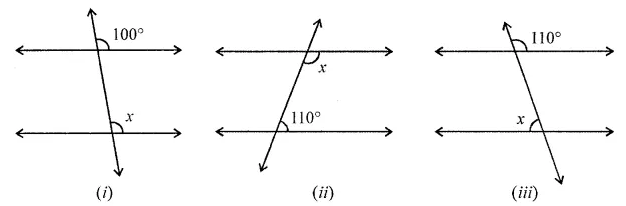 ML Aggarwal Class 7 Solutions for ICSE Maths Chapter 10 Lines and Angles Ex 10.2 5