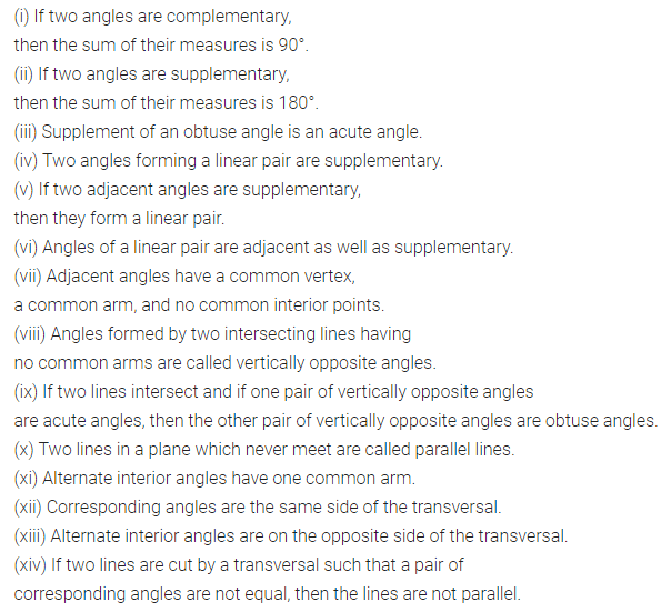 ML Aggarwal Class 7 Solutions for ICSE Maths Chapter 10 Lines and Angles Objective Type Questions 1