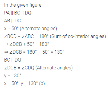 ML Aggarwal Class 7 Solutions for ICSE Maths Chapter 10 Lines and Angles Objective Type Questions 21