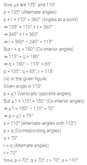 ML Aggarwal Class 7 Solutions for ICSE Maths Chapter 10 Lines and Angles Objective Type Questions 24