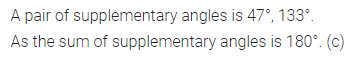 ML Aggarwal Class 7 Solutions for ICSE Maths Chapter 10 Lines and Angles Objective Type Questions 7