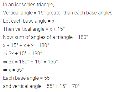 ML Aggarwal Class 7 Solutions for ICSE Maths Chapter 11 Triangles and its Properties Check Your Progress 12