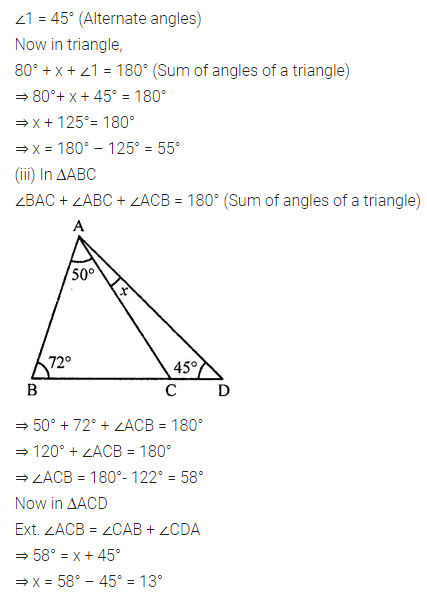 ML Aggarwal Class 7 Solutions for ICSE Maths Chapter 11 Triangles and its Properties Check Your Progress 3