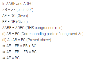 ML Aggarwal Class 7 Solutions for ICSE Maths Chapter 12 Congruence of Triangles Check Your Progress 10