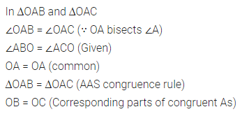 ML Aggarwal Class 7 Solutions for ICSE Maths Chapter 12 Congruence of Triangles Check Your Progress 8