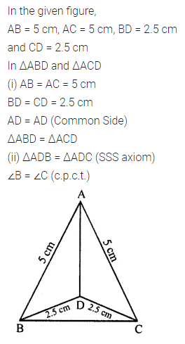 ML Aggarwal Class 7 Solutions for ICSE Maths Chapter 12 Congruence of Triangles Ex 12.1 6