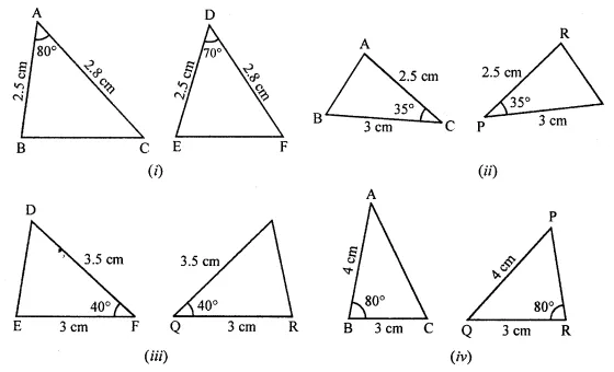 ML Aggarwal Class 7 Solutions for ICSE Maths Chapter 12 Congruence of Triangles Ex 12.1 9