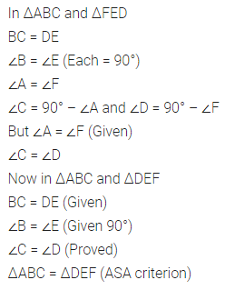 ML Aggarwal Class 7 Solutions for ICSE Maths Chapter 12 Congruence of Triangles Ex 12.2 14