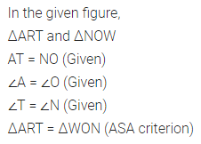 ML Aggarwal Class 7 Solutions for ICSE Maths Chapter 12 Congruence of Triangles Ex 12.2 3