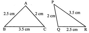 ML Aggarwal Class 7 Solutions for ICSE Maths Chapter 12 Congruence of Triangles Objective Type Questions 10