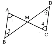 ML Aggarwal Class 7 Solutions for ICSE Maths Chapter 12 Congruence of Triangles Objective Type Questions 12