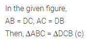 ML Aggarwal Class 7 Solutions for ICSE Maths Chapter 12 Congruence of Triangles Objective Type Questions 17