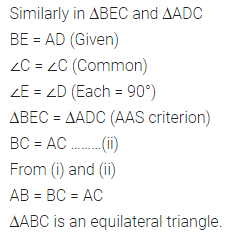 ML Aggarwal Class 7 Solutions for ICSE Maths Chapter 12 Congruence of Triangles Objective Type Questions 23