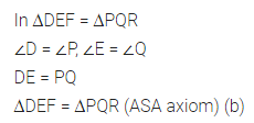 ML Aggarwal Class 7 Solutions for ICSE Maths Chapter 12 Congruence of Triangles Objective Type Questions 8