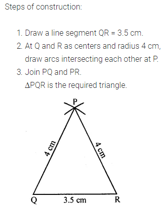 ML Aggarwal Class 7 Solutions for ICSE Maths Chapter 13 Practical Geometry Check Your Progress 3