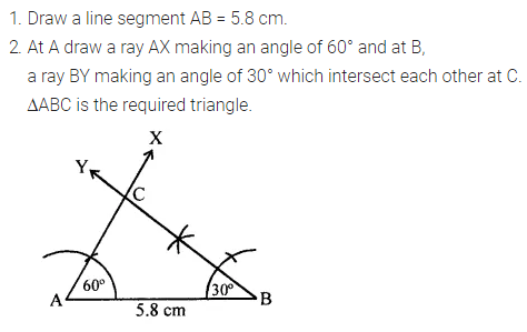 ML Aggarwal Class 7 Solutions for ICSE Maths Chapter 13 Practical Geometry Check Your Progress 5