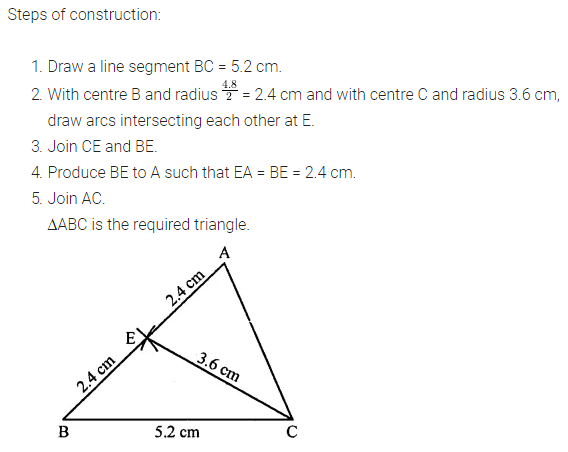 ML Aggarwal Class 7 Solutions for ICSE Maths Chapter 13 Practical Geometry Objective Type Questions 1